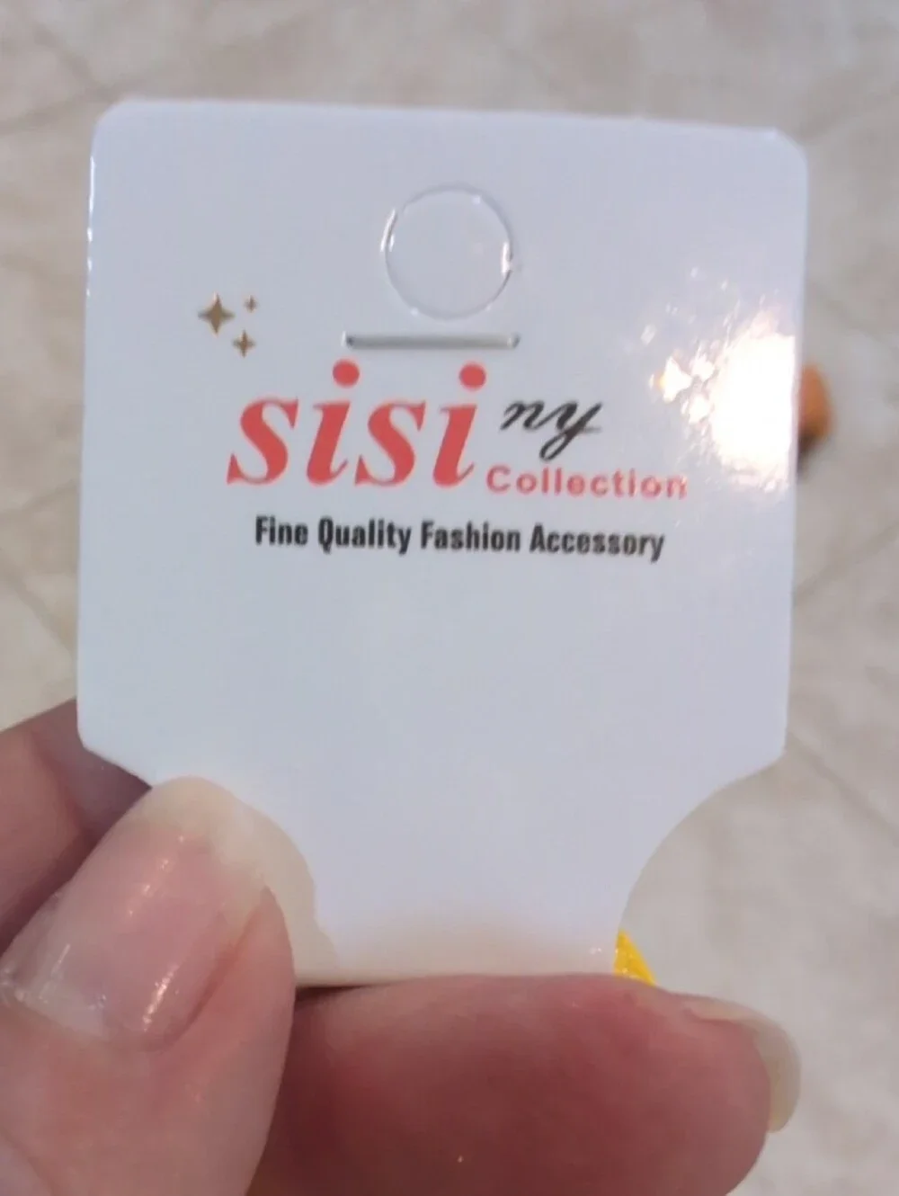 Yellow  Handbag Bag Charm with Sparkling 'Smile' By Sisi